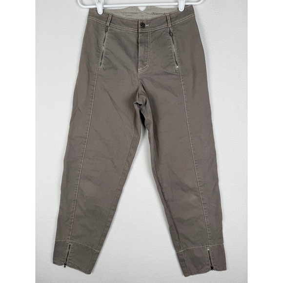 Annette Gortz Joke Trousers Pants Womens 27 Grey Zipper Pockets Ankle Zip - Picture 1 of 9
